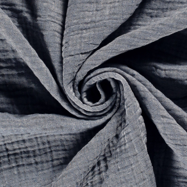 Quatre Gaze Recyclé Bleu