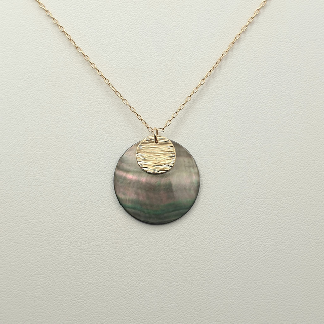 Collier HALO (nacre noire)