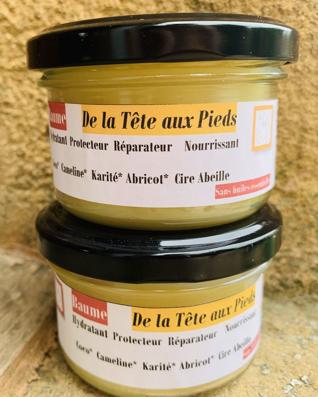 Baume de la Tête aux Pieds SANS Huiles essentielles - Protecteur et réparateur, hydratant et purifiant, nourrissant / 100 ml