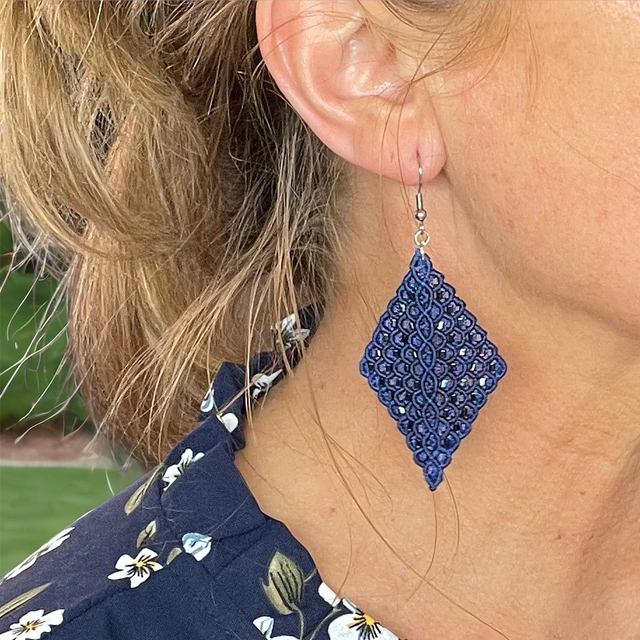 Boucles d’oreilles Losange