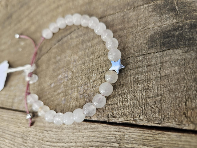 Bracelet fin femme quartz rose