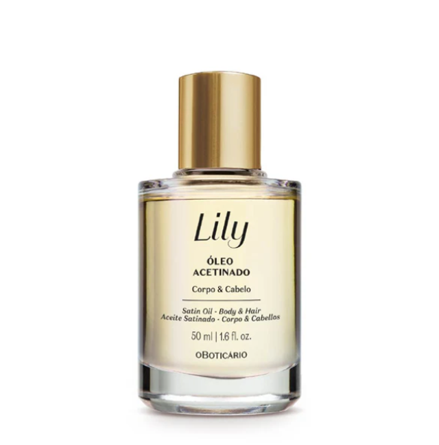 Lily Óleo Acetinado Multifuncional Corpo e Cabelo 50ml 1.6fl.oz