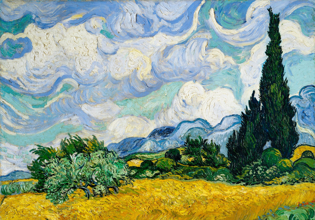 Wheat Field with Cypresses by Vincent Van Gogh