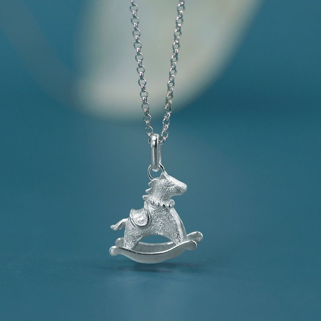 *Silver Jewellery* Rocking Horse Silver Necklace