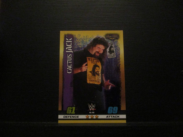 Cactus Jack - Hall Of Fame Slam Attax 10th Edition Original Trading Card #249