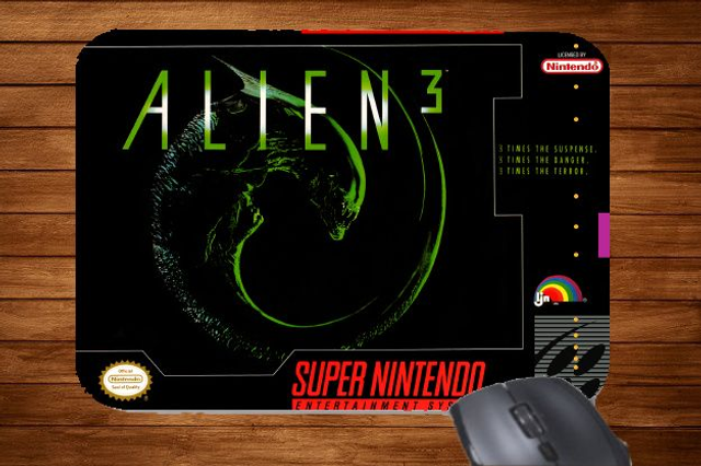 Snes Super Nintendo Alien 3 Printed Mouse Mat