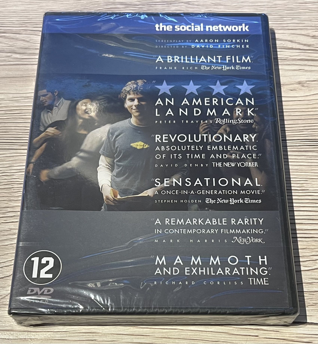 DVD : Facebook: The Social Network * New * PAL 2 Region *