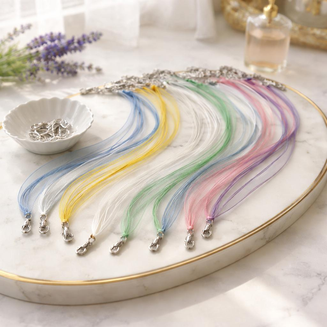 Cordon en organza pour pendentif