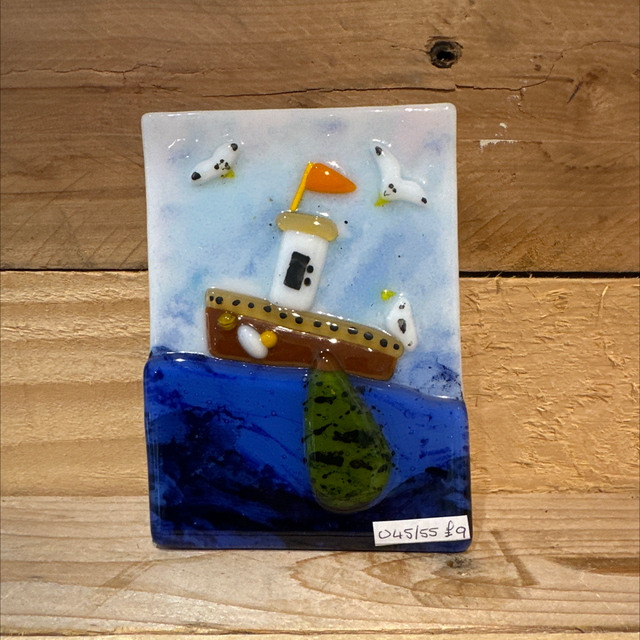 Fused Glass Boat 