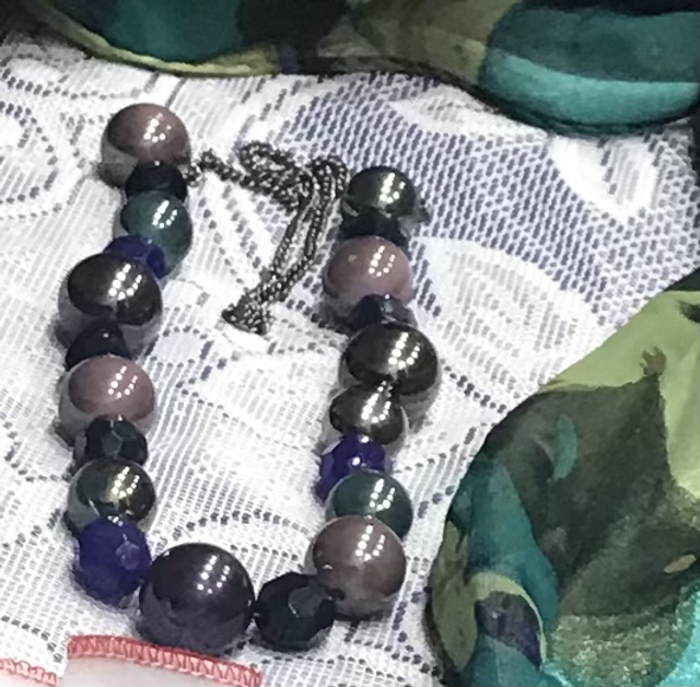 Purple Mixed Coloured Necklace - NEC85