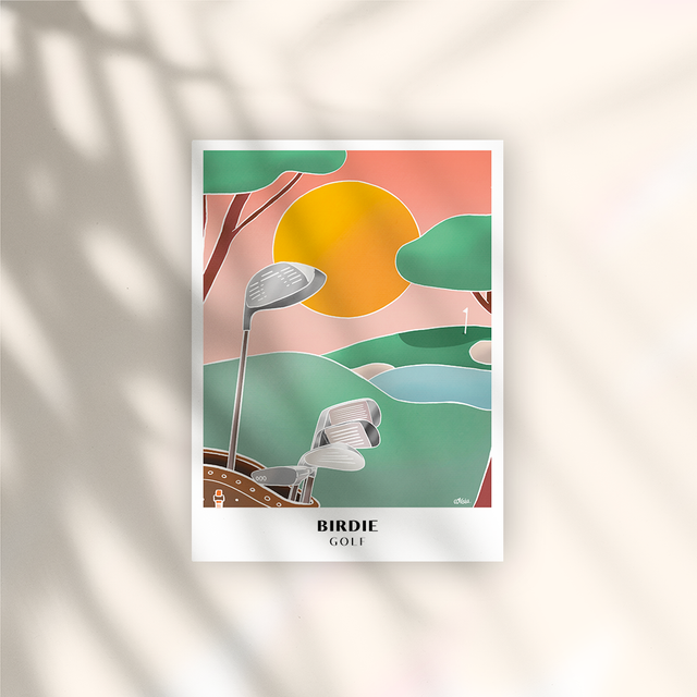 Argia I Golf Birdie - Affiche Papier 250G