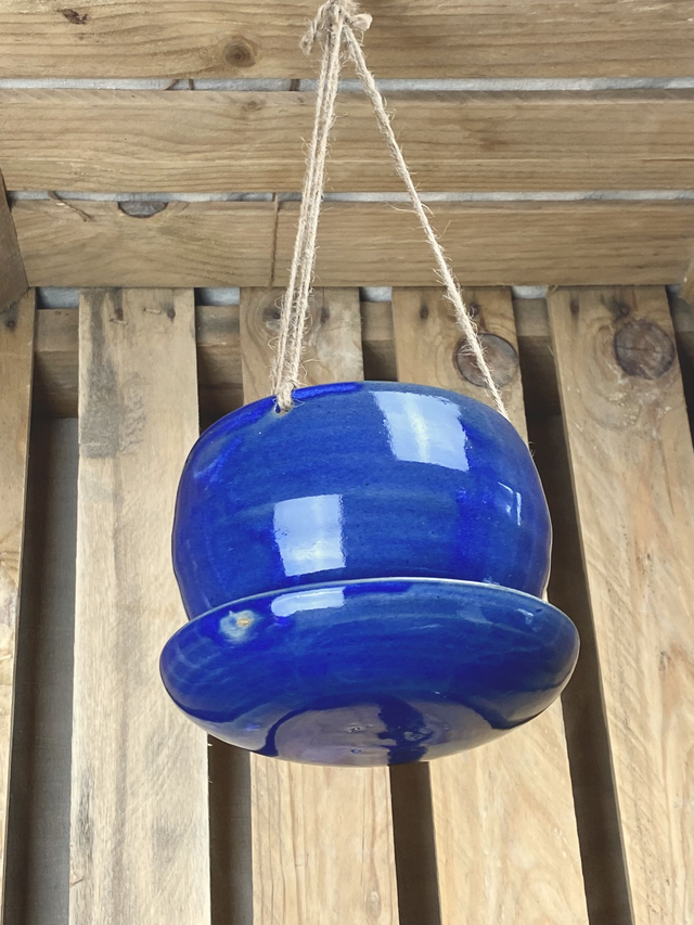 Pot suspendu_Taille L_Bleu nuit