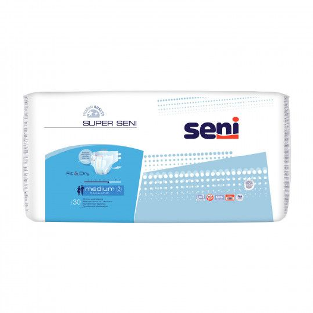 Seni Super Classic – Carton 4 x 30 protections (usage adulte renforcé)