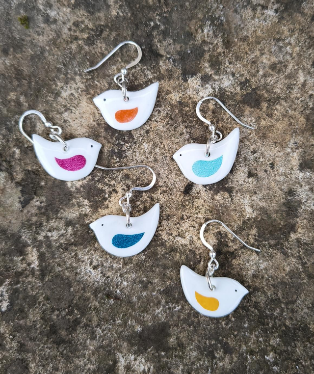 Boucles d'oreilles oiseaux 