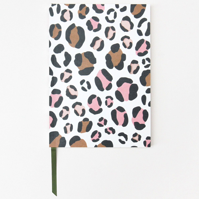 Caroline Gardner cut out leopard notebook