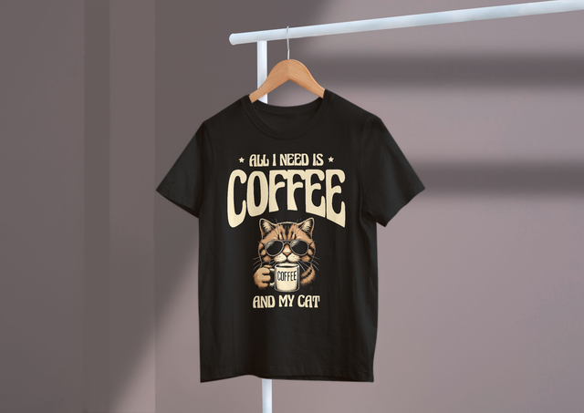 All I Need Is Coffee And My Cat Cat Lover Essentials Coffee. Alles was ich brauche ist Kaffee und der Kaffee von My Cat Cat Lover Essentials