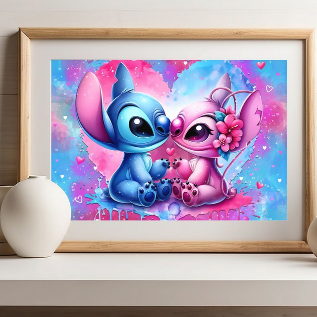 Affiche Stitch et Angel 