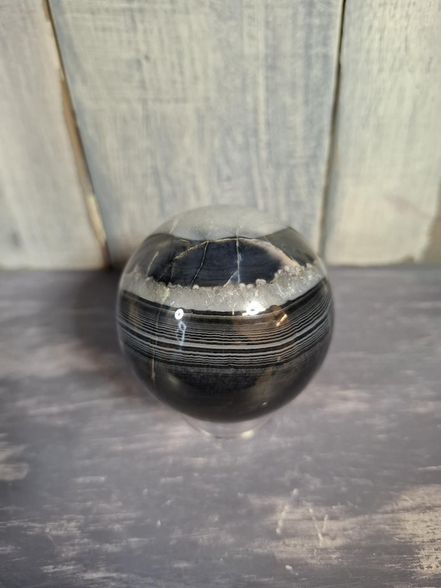 Black Agate Sphere 