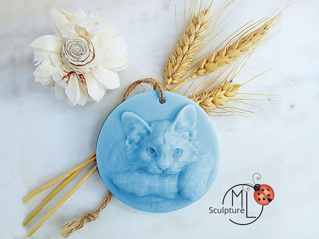 Suspension de cire parfumée &quot;CHAT&quot;