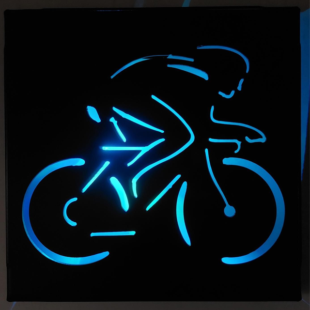Cyclist Lightbox 
