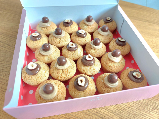 20 mini muffins à la banane cœur fondant chocolat noisette BIO