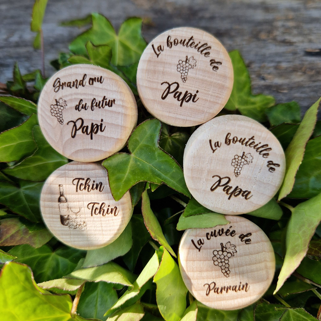 Bouchon vin personnalisé