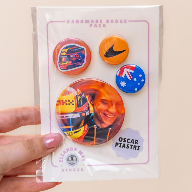 'Oscar Piastri' - Badge Pack