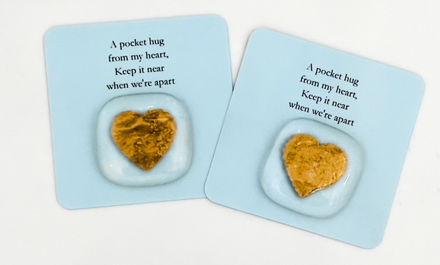 Pocket Hug - Gold coloured heart