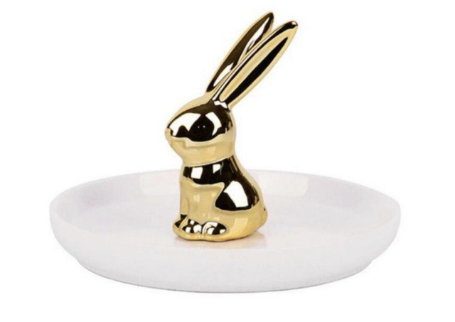 Porte Bijoux " Le Lapin d'Or "