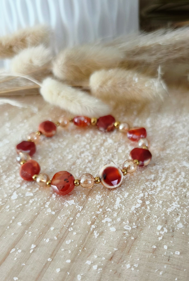 A Bracelet "Soléa" Cornaline