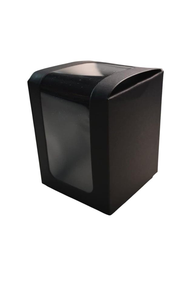 🎁 Boîte cadeau noire pour bougie 10x8x8 cm – Élégante &amp; Pratique