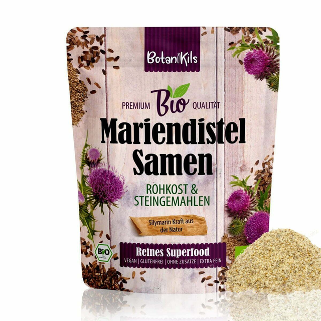Mariendistelsaamen Pulver 1kg (Botani Kils)