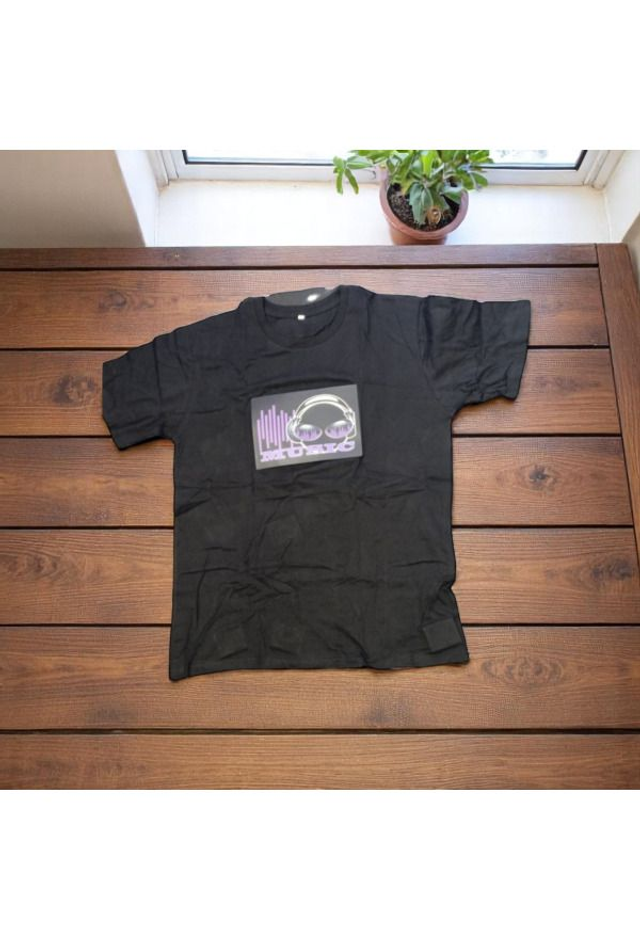 T-shirt mit Lichtfunktion Musik XL