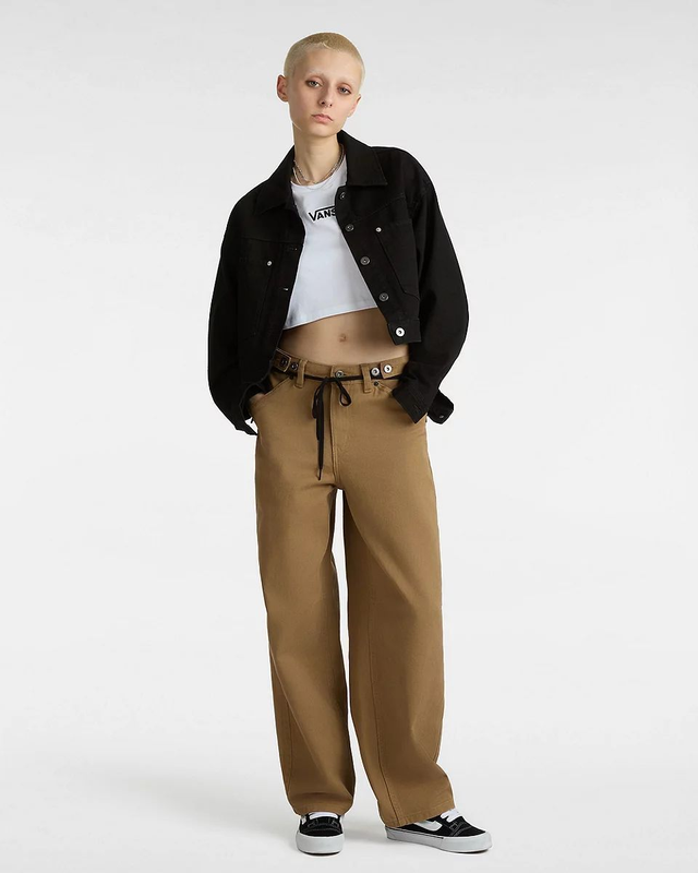 VANS donna T-shirt crop girocollo Flying V