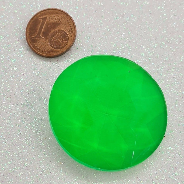 Fancy Chaton,  Green Neon Fluoreszierend, 35mm