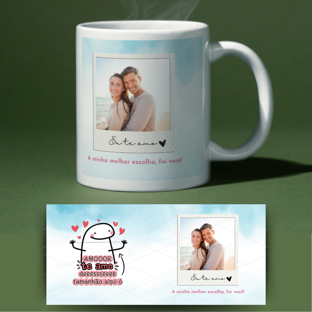 Caneca dia dos namorados - A minha melhor escolha foi você