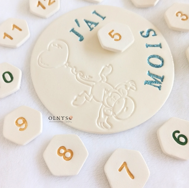 Carte étapes MOIS personnalisable ~ Animaux 