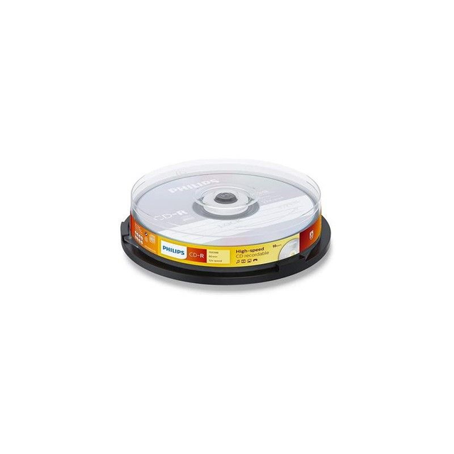 Philips CD-R Recordable 52X 10PK Spindle