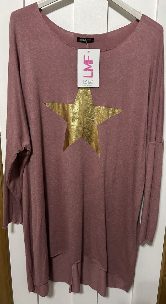 LMF - Pink Top with Gold Star - 345