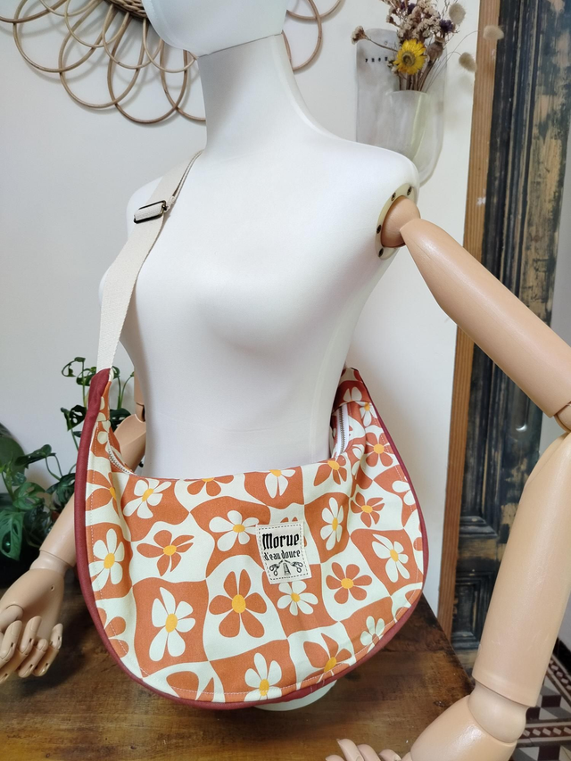 Sac banoulière funky flowers 