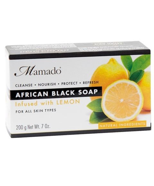 Mamado African Black Soap Infused With Lemon 200g