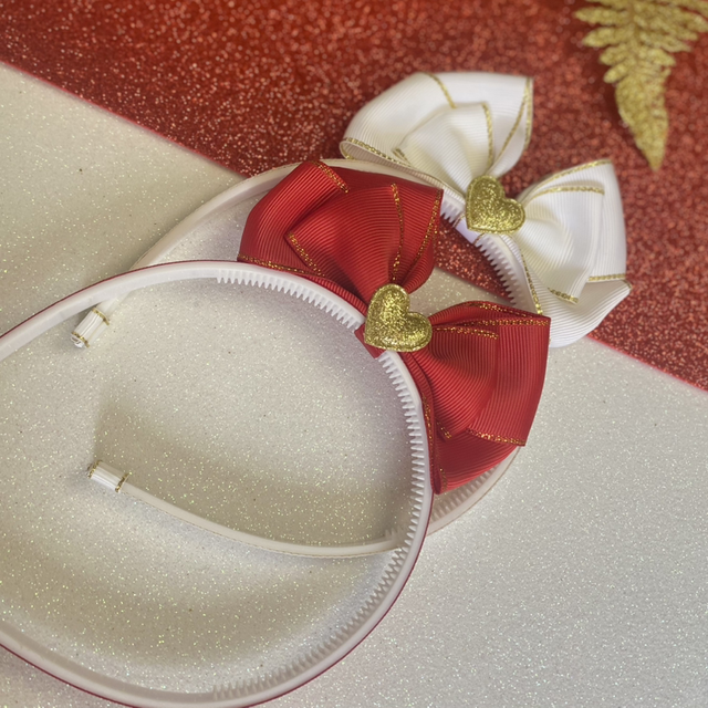 Serre-tête petit coeur pailleté 