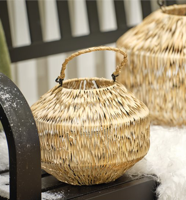 Rattan Candle Lantern
