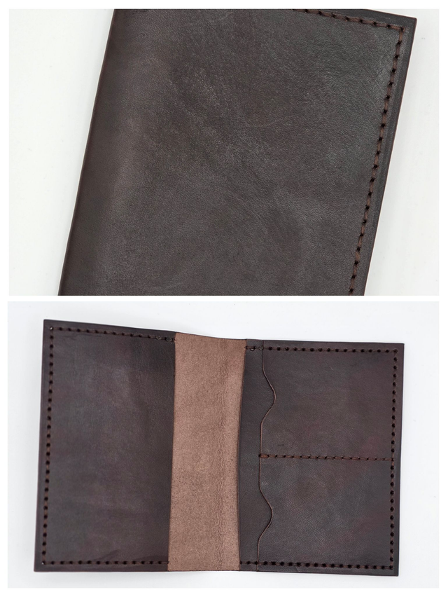 Leather passport cover