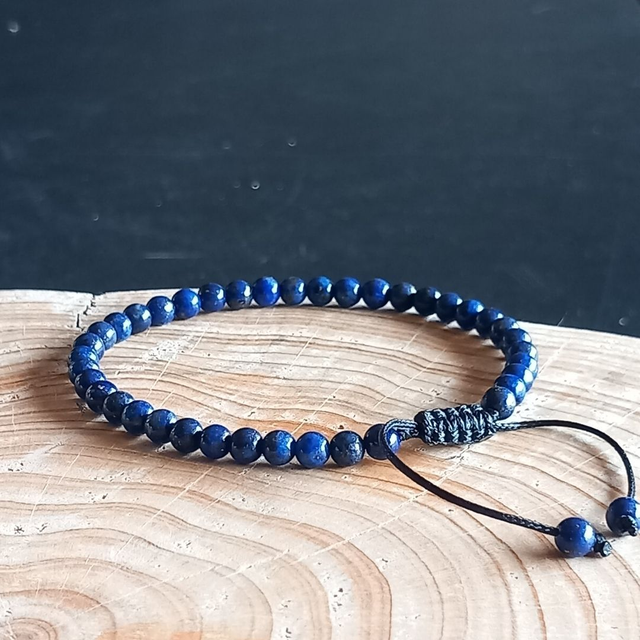 Bracelet ajustable en Lapis Lazuli