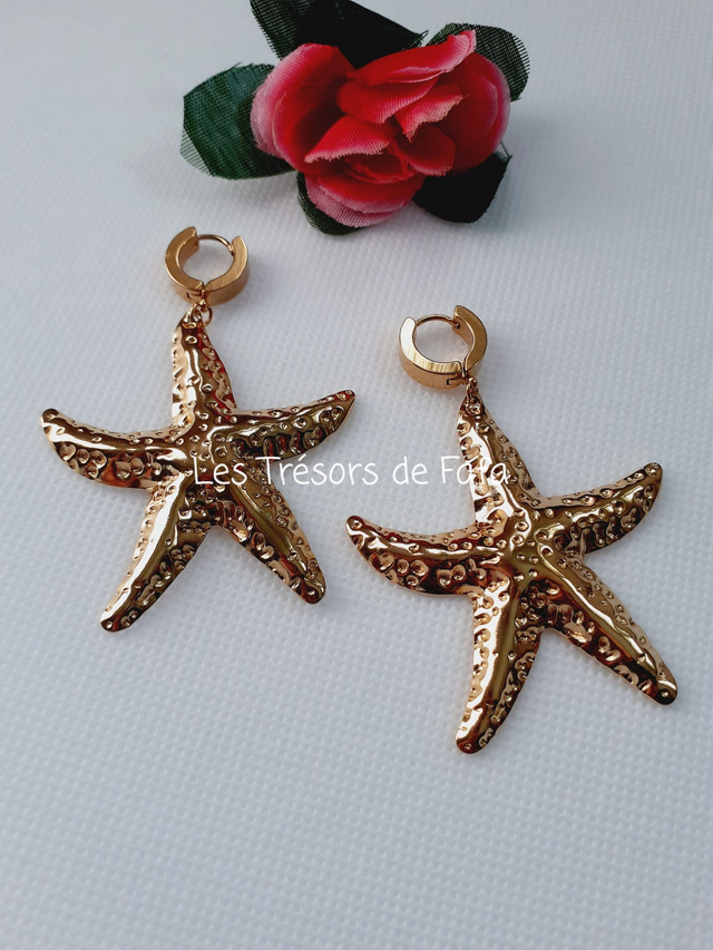 Boucles d'oreilles étoile de mer