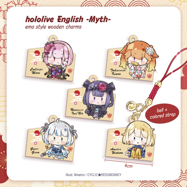 hololive EN Myth | ema wooden charms