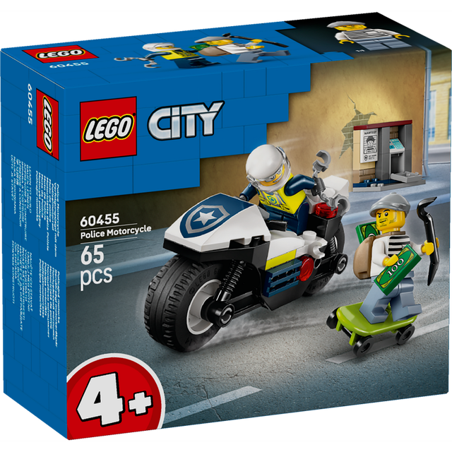 Lego City Police Motorcycle Chase 60455