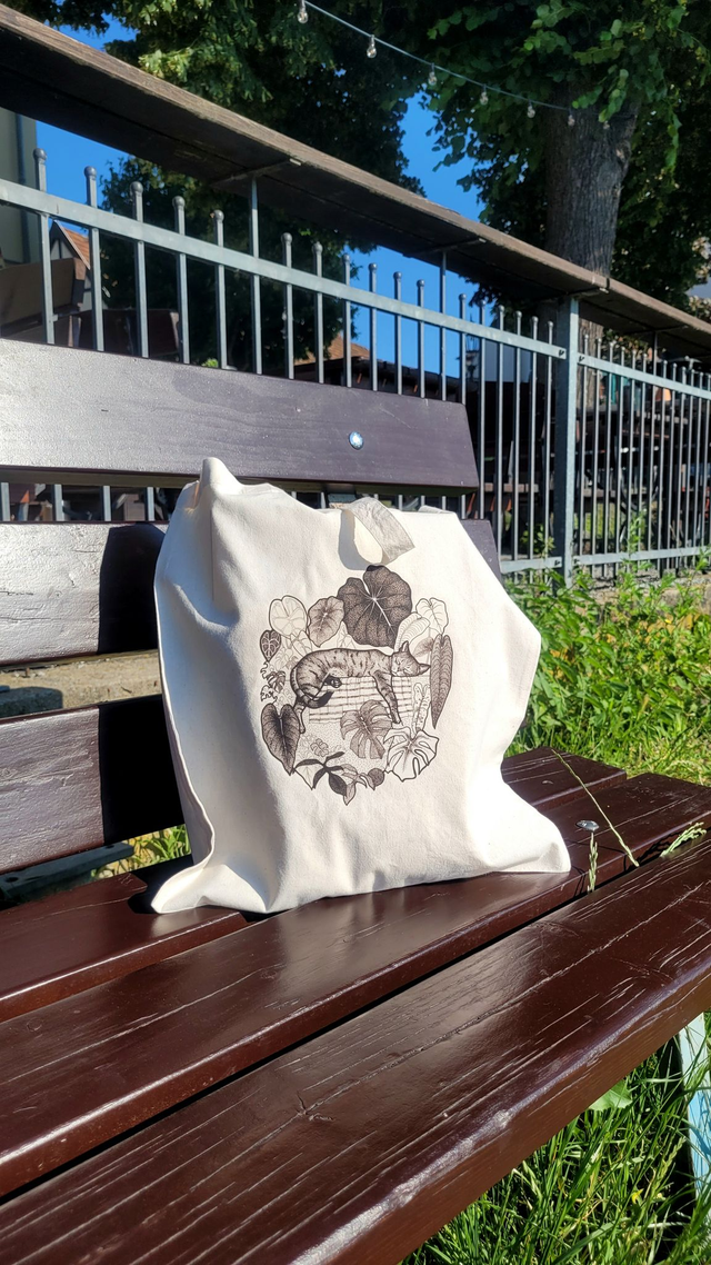 Schlafende Katze Baumwollbeutel