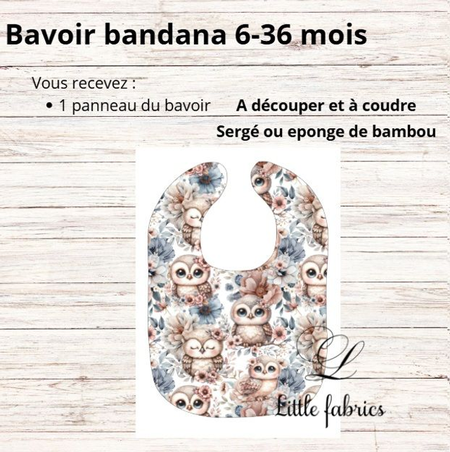 Panneau bavoir chouette